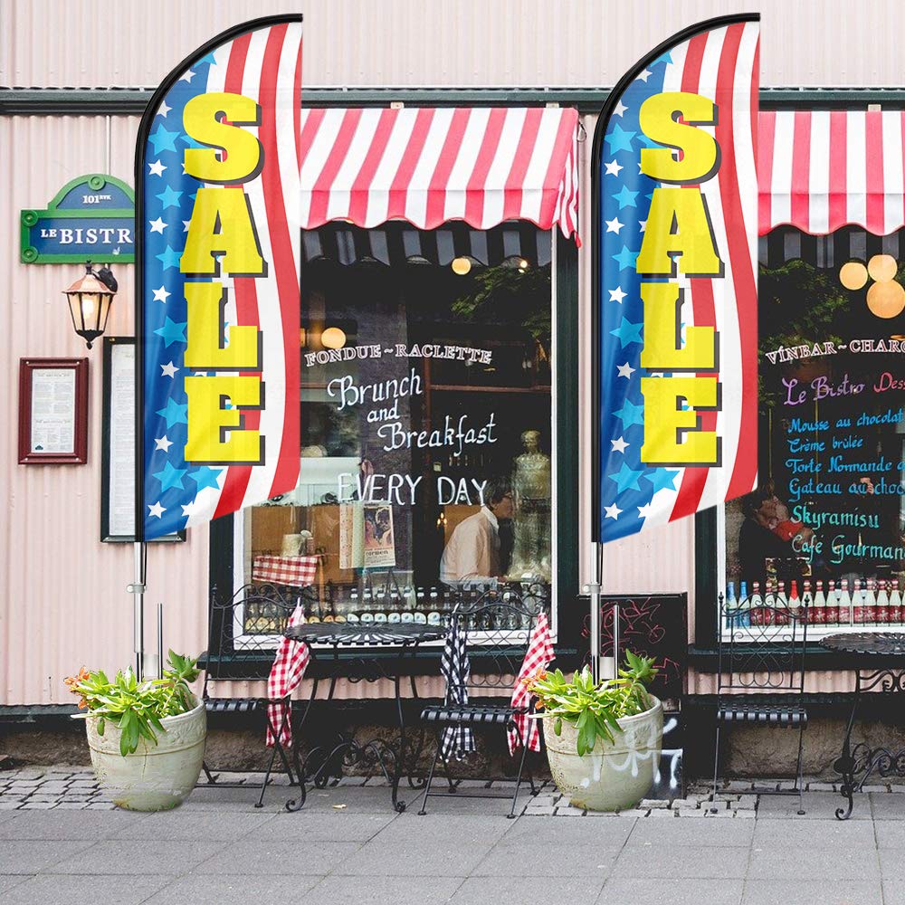 Bandiera Swooper Flutter Bandiera Pubblicitaria Swooper Con Piume - Foto 2