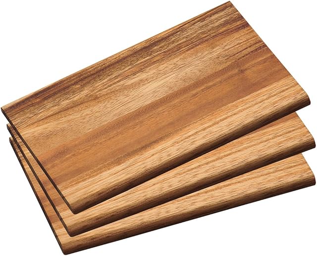 Kesper Breadboard 3pcs of Acacia, Brown, 23 x 15 x 1 cm