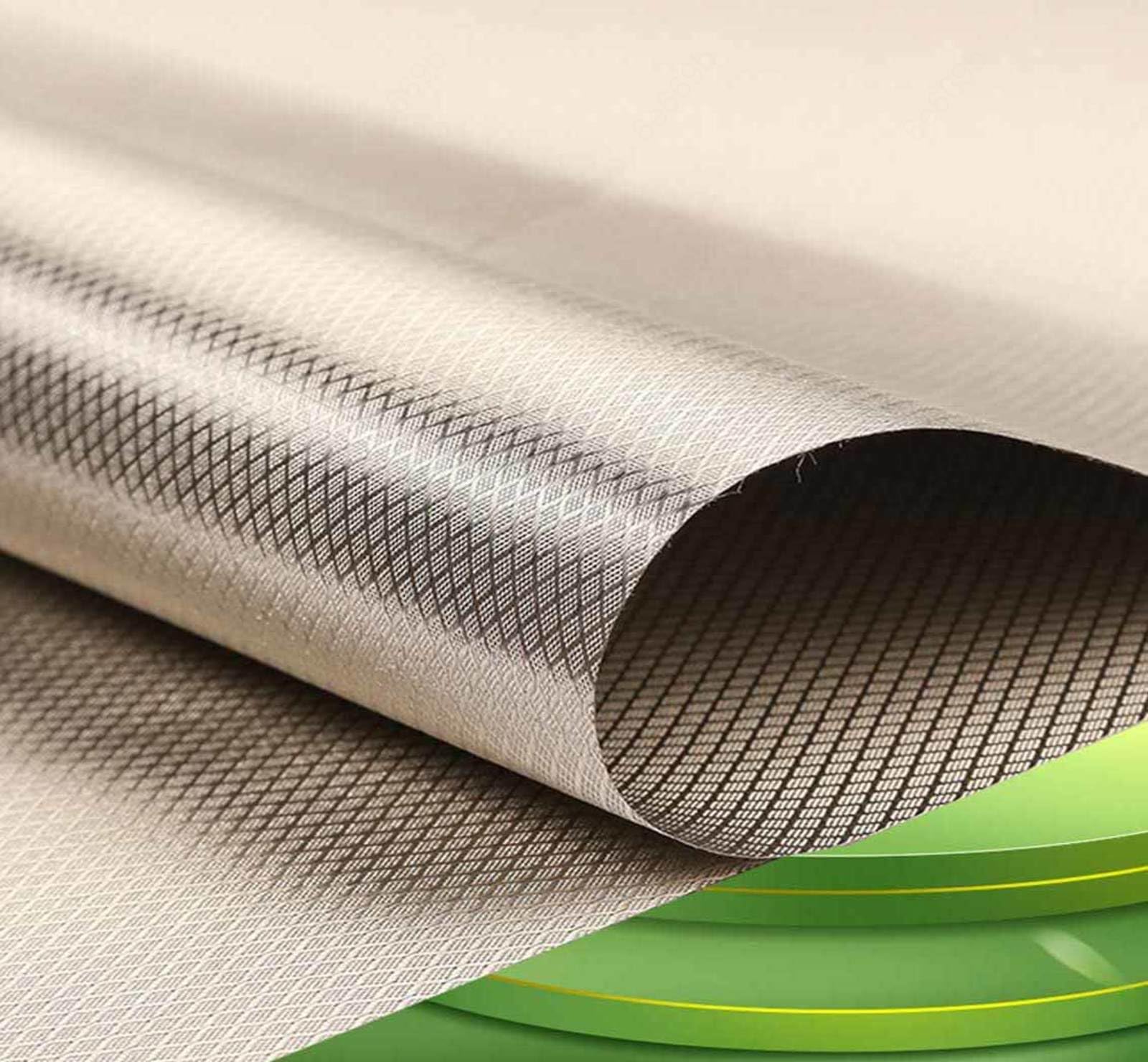 EMF EMI RFID Shielding Faraday Fabric Conductive Material Copper Fabric EMI Isolation for Conductive Pads, Smart Meters,silver-4x1.1m