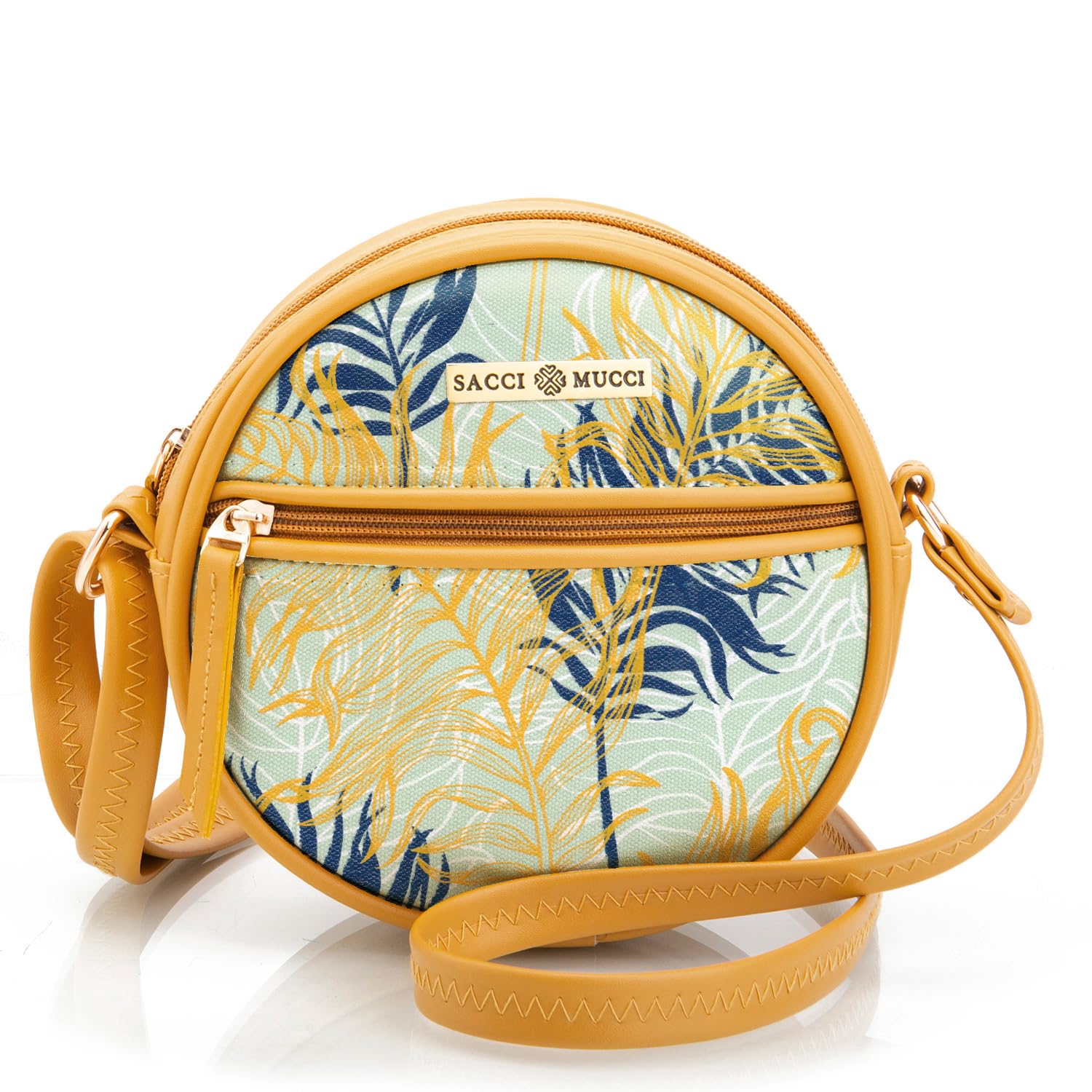 Round Round Sling Bag Printed Sling Bag For Girls Crossbody Bag For Women gifts for women Shoulder Bag with Strap - Botanical-image-9
