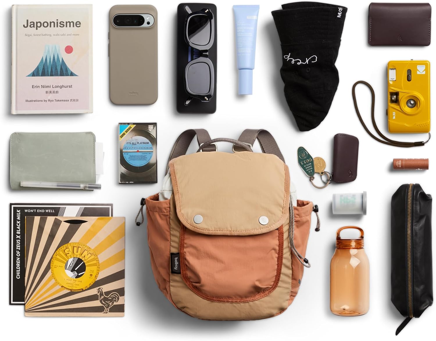 Bellroy Cinch Minipack (lightweight 9 liter backpack with external organization and adjustable shoulder straps) - SandDune - Image 6