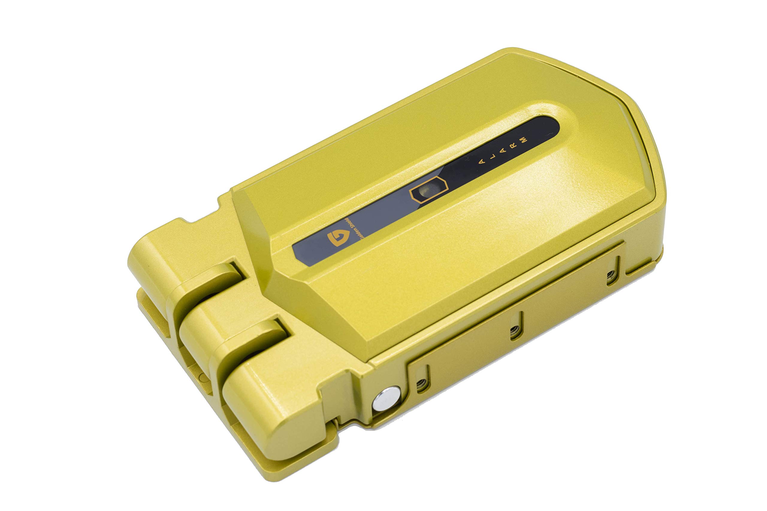 Cerradura inteligente Invisible Golden Shield Alarm 95db 3 mandos, con detección anticipada (Cuando fuercen la puerta antes de que la abran la alarma saltará)