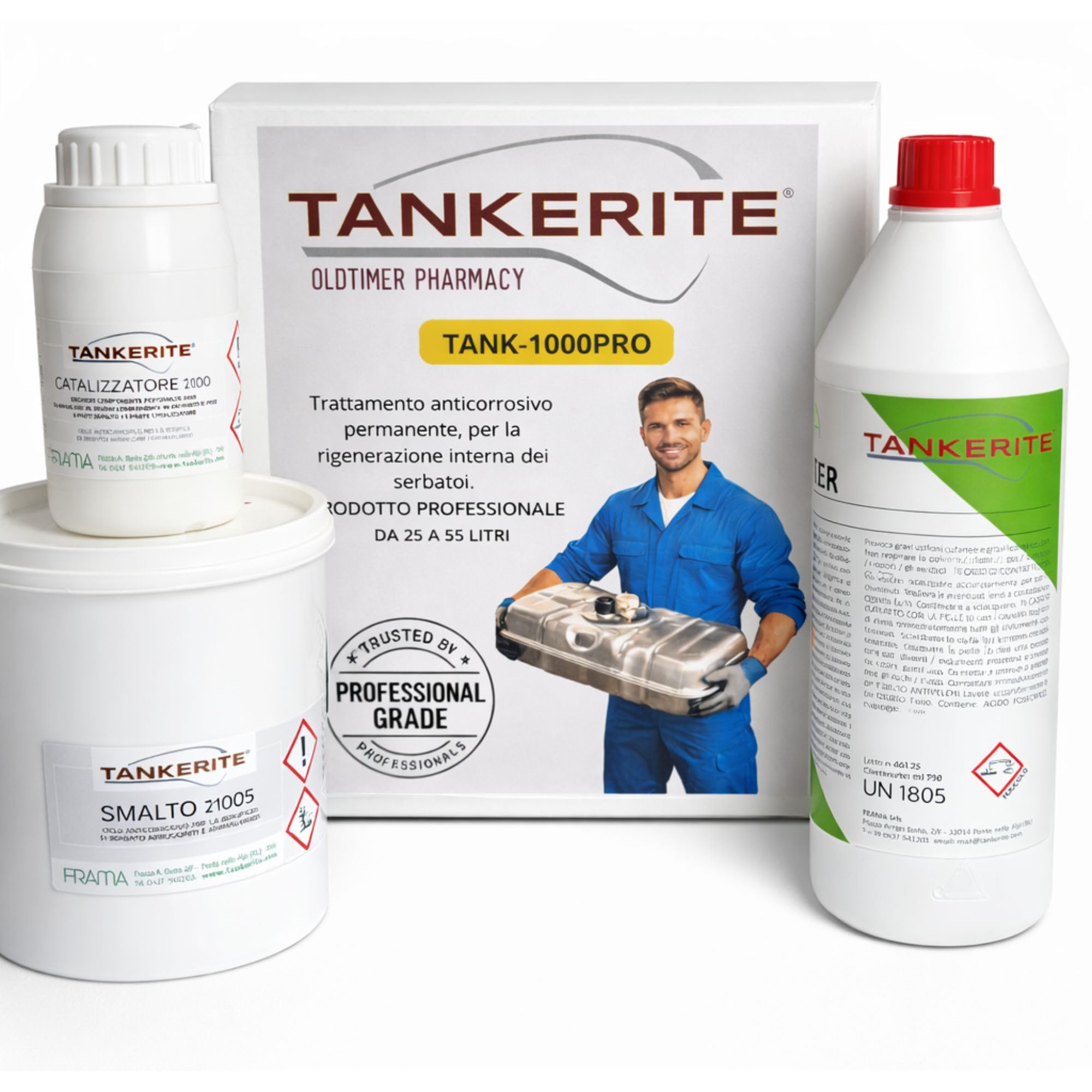 TANKERITE TRATTAMENTO BONIFICA SERBATOI (KIT GRANDE) L'UNICA TANKERITE ORIGINALE