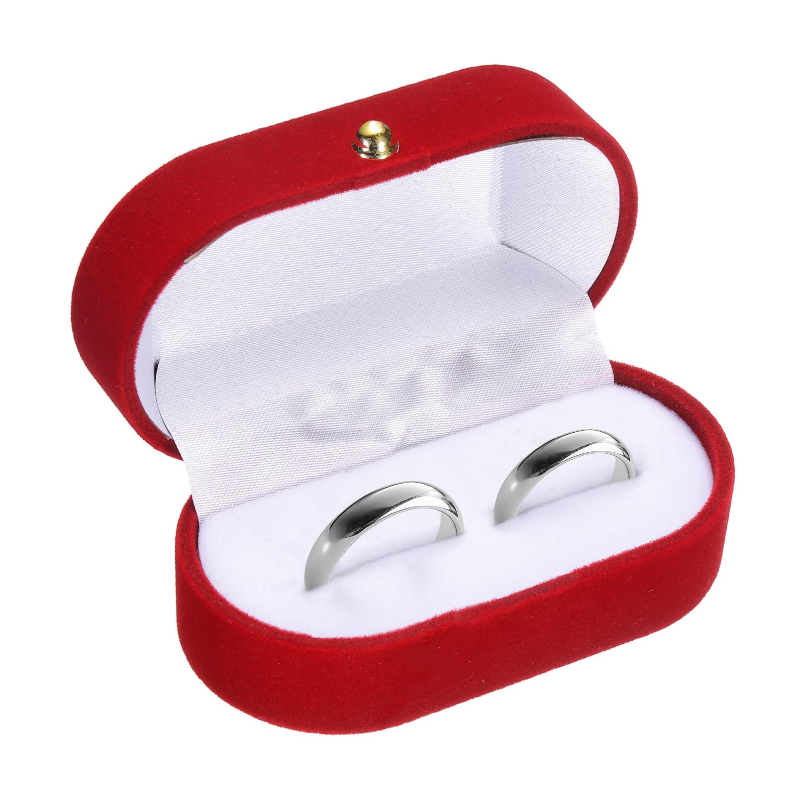 Boîte à bijoux de voyage en velours rouge pour vos déplacements