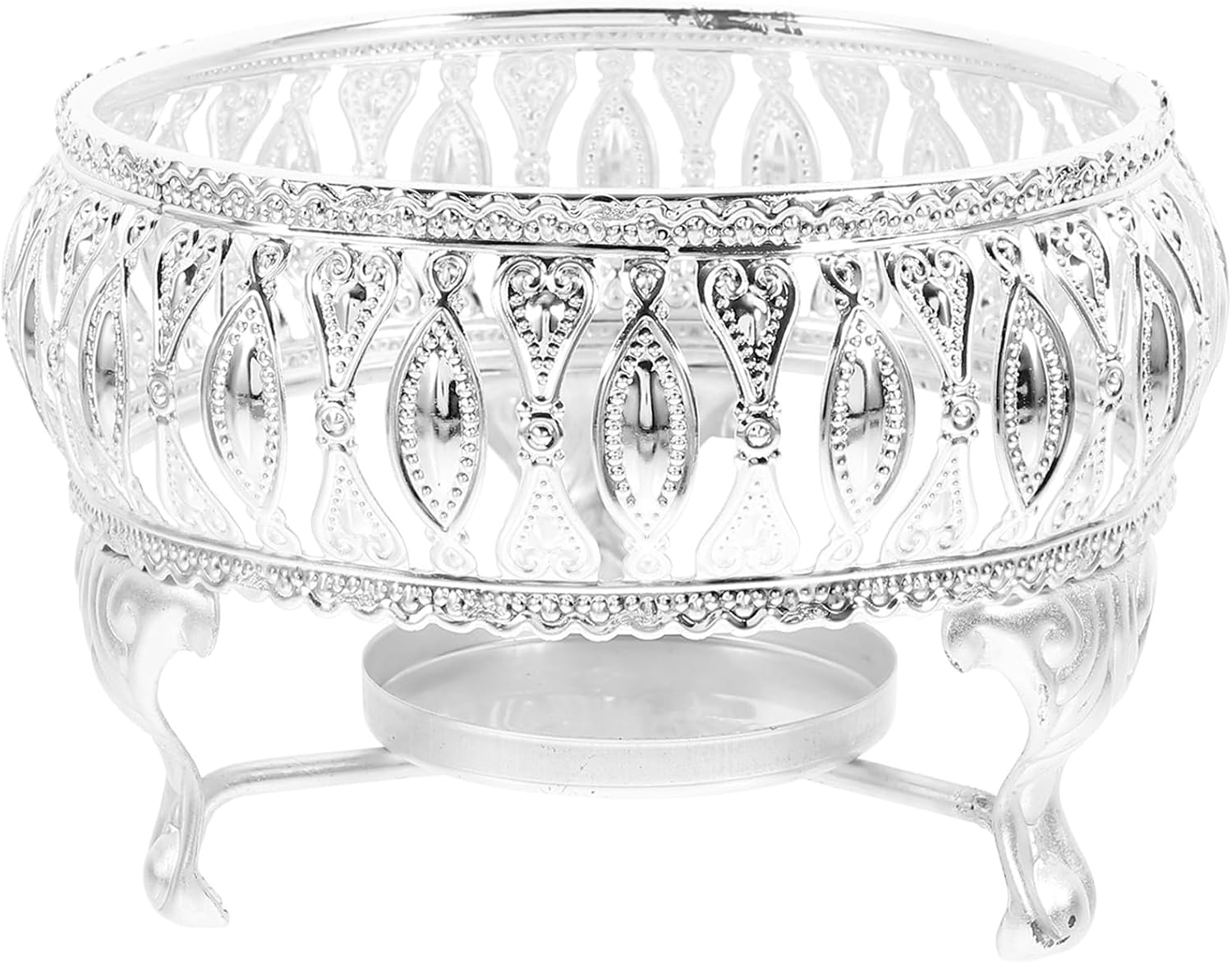 Zinc Alloy Tea Warmer Base Teapot Holder with Candle Stand Heat-Resistant Non-Slip Design for Home Office Tea Lovers Safe Warming Accessory