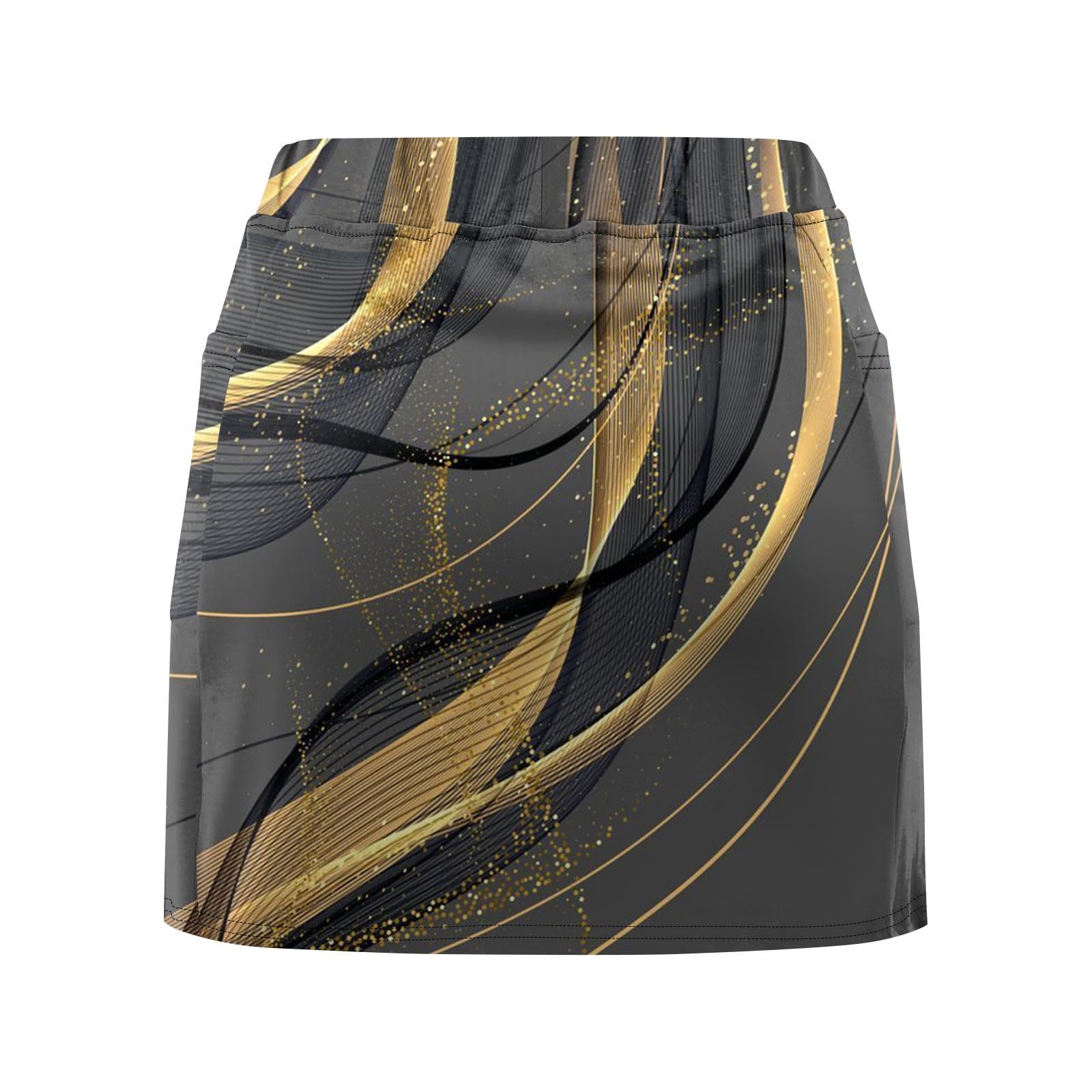 Jupe Short Femme Décontracté Sport Taille Haute Faux Deux Couches Daily Wearing Chic Taille Élastique Yoga Fitness Mini Jupe Legging Ventre Tennis Golf EntraîNement Sports Pantskirts