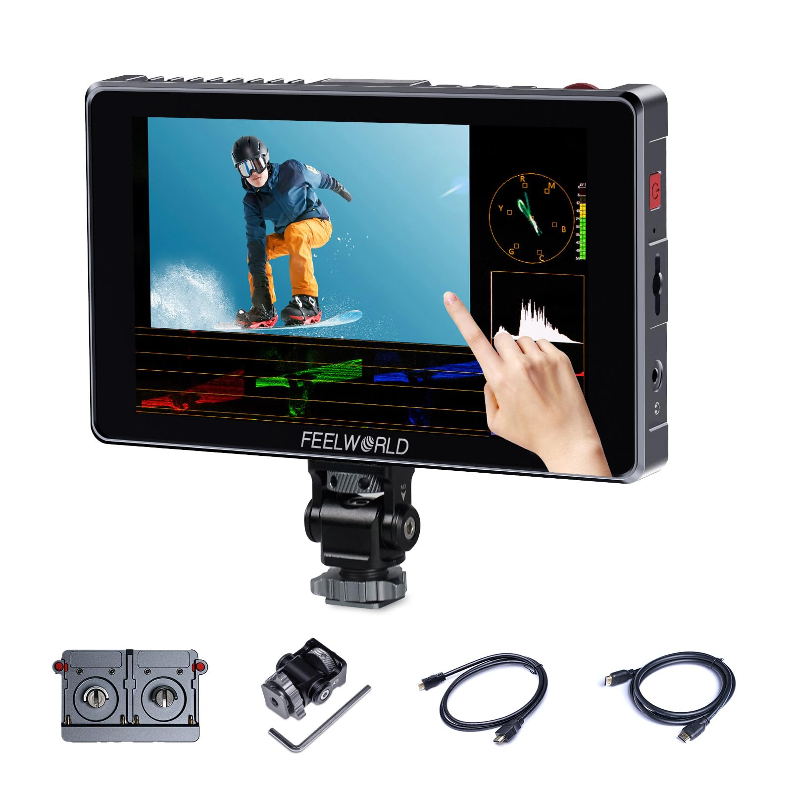Amazon | FEELWORLD S7 7インチ12 G-SDIビデオモニタ、1600 Net