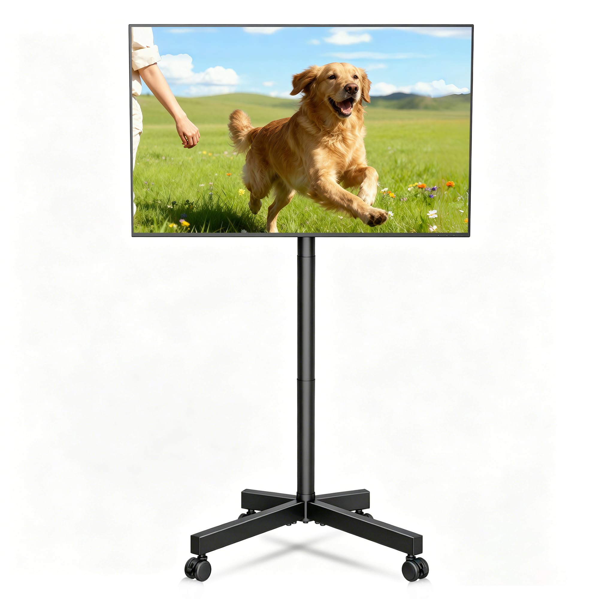 XINLEI Soporte TV Ruedas para Television de 23 a 60 Plasma/LCD/LED, Soporte TV Suelo Ajustable en 5 Niveles, VESA máx. 400 x 400 mm hasta 35 kg