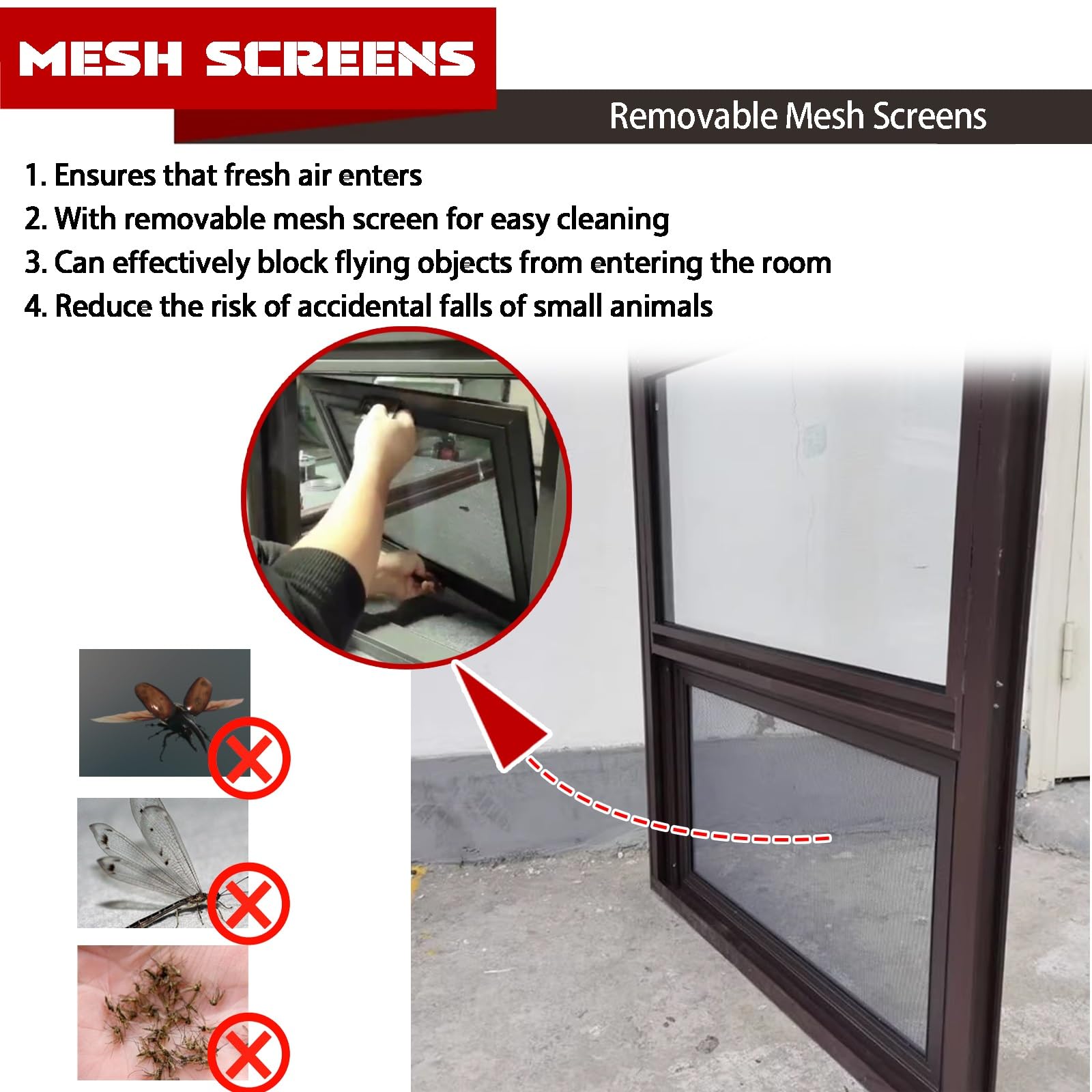 AIRGBW Aluminium-Fenster Für Hühnerstall & Spielhaus – 45,7x68,6 Cm, Mit Sichtschutz, 2 Stück