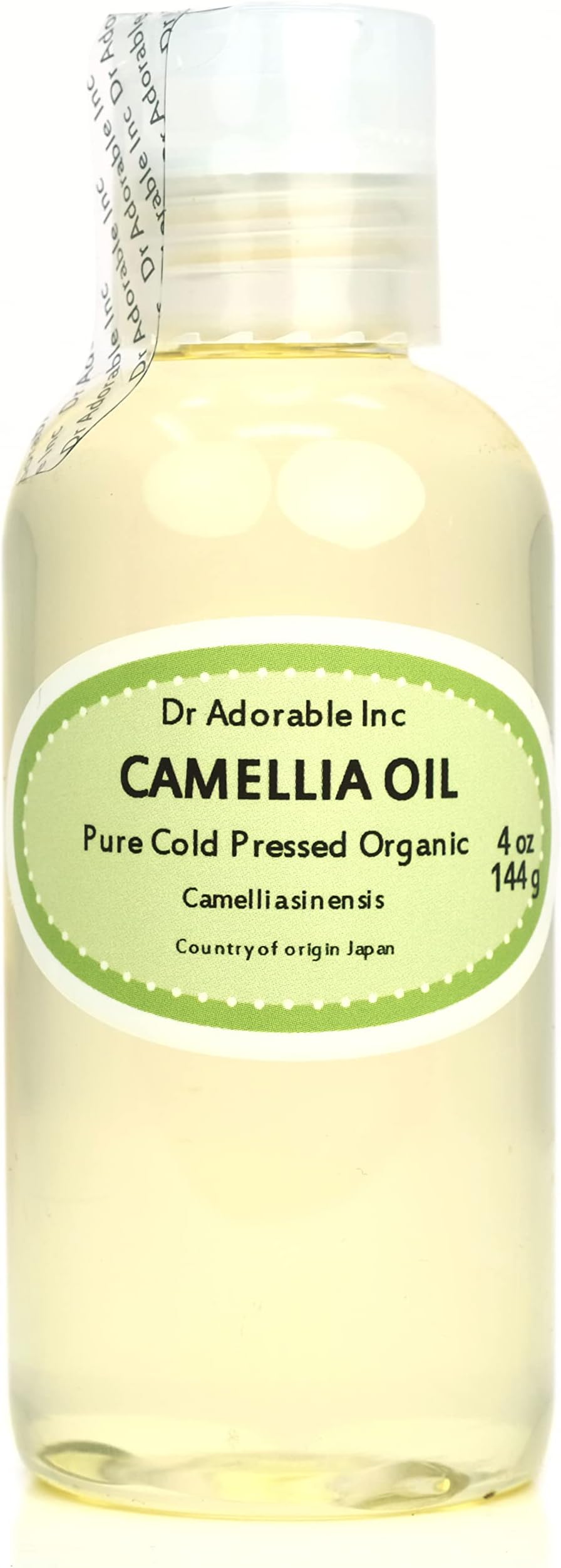 Camellia Seed Organic Carrier Oil Cold Pressed 100% Pure 4 Oz