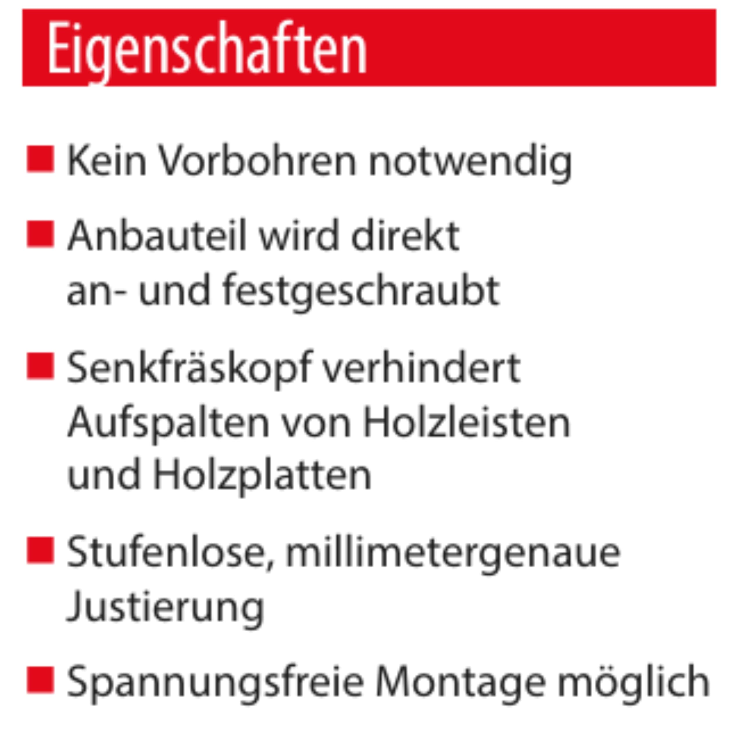 Tox Justierschrauben mit BIT zu jeder Packung - Distanzschrauben zum millimeter genauen einstellen - Abstandsschrauben - Nivellierschrauben für Holz, Packungseinheit (6x80mm)