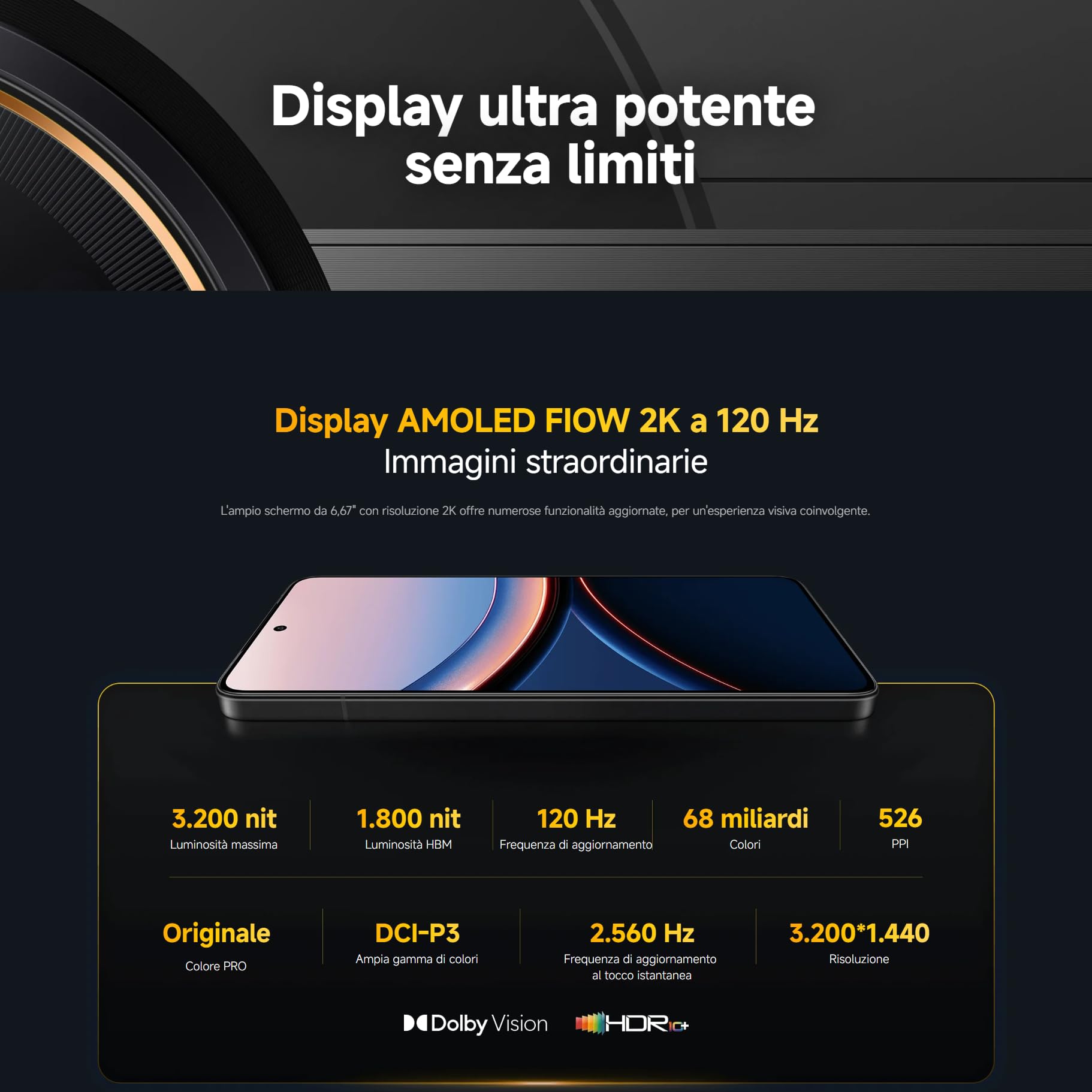 XIAOMI POCO F7 Ultra Smartphone, 16+512 GB, Nero, batteria 5300mAh, 120W HyperCharge, HyperAI (Caricabatterie non incluso)