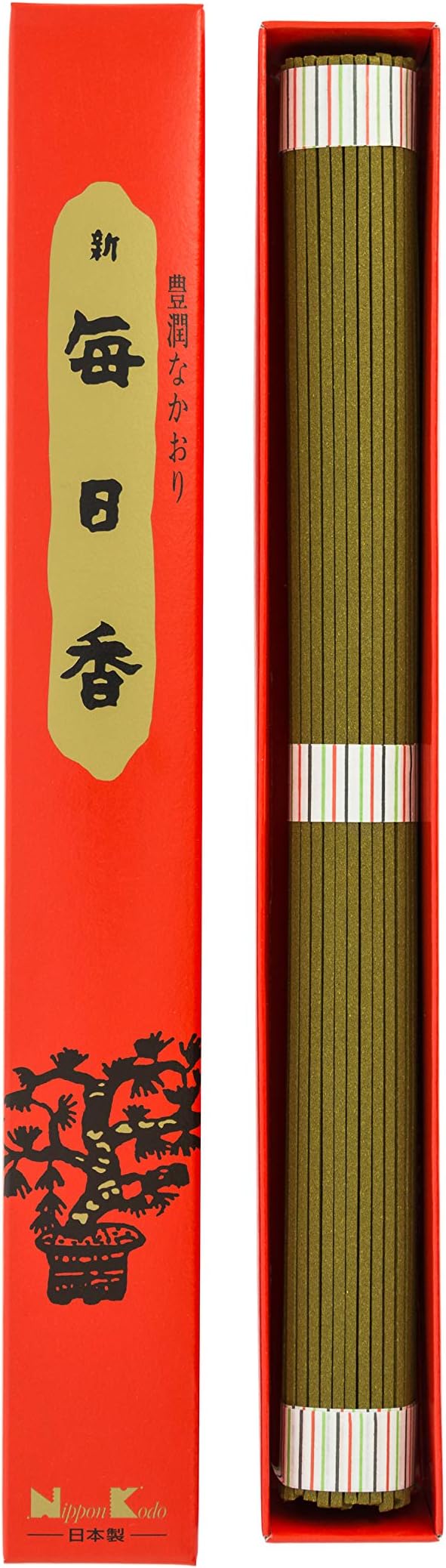 SHIN MAINICHI-KOH Sandalwood Long Stick by Nippon Kodo, Japanese Quality Incense, Since 1575