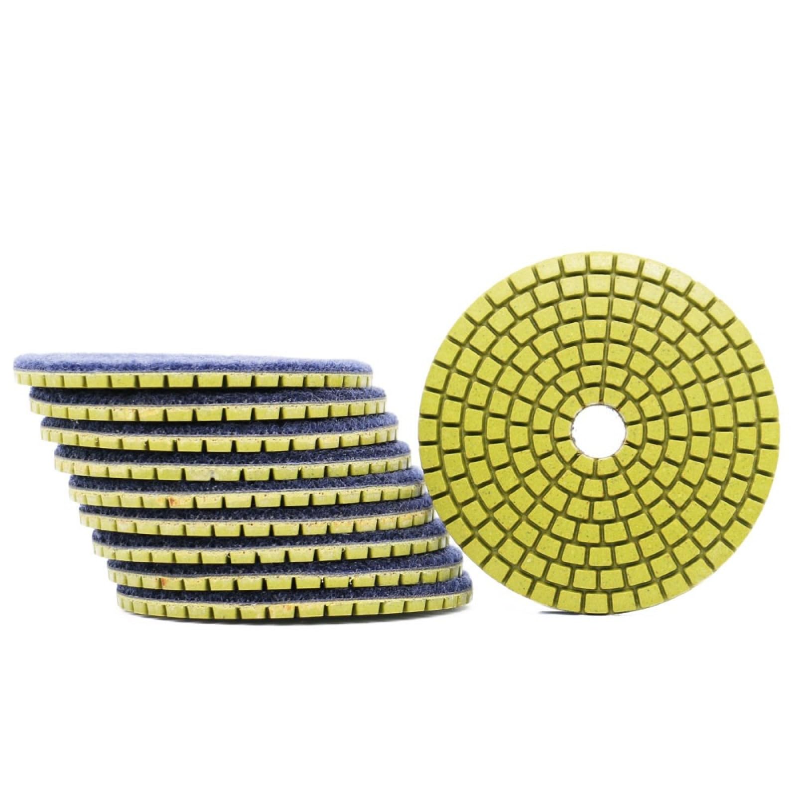 Almohadillas pulidoras de diamante, 10 piezas de disco de pulido de diamante for granito, mármol, hormigón, pulido, uso húmedo, almohadillas for lijar, herramienta de pulido de diamante(3000)
