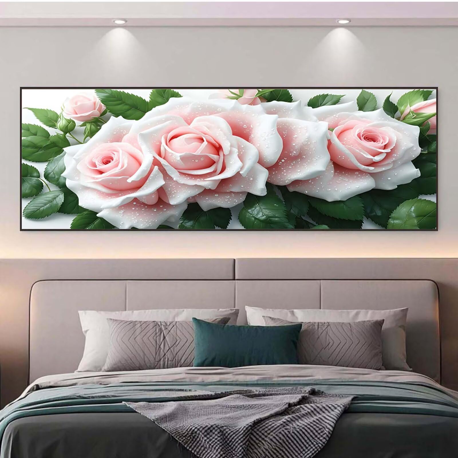 Diamond Painting Blume, XXL Diamond Painting Erwachsene 50x130cm s0h-45