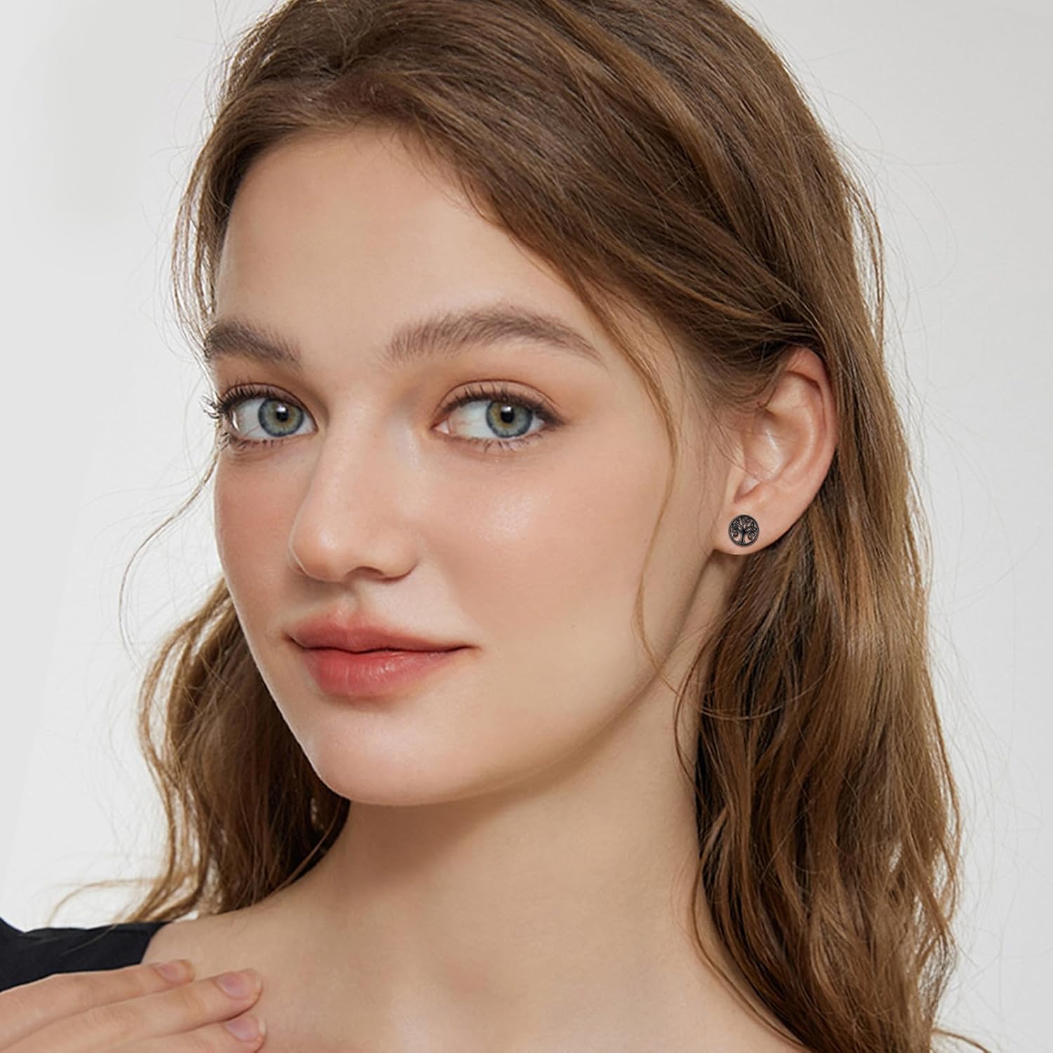 Tree of Life Stud Earrings 925 Sterling Silver Celtic Earrings Jewelry Christmas Gifts for Women Christmas Stocking Stuffers