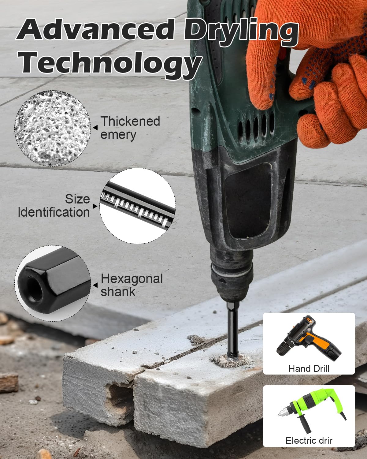 Diamond Drill Bits Set - Precise Tile & Stone Cutting -4