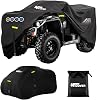 600D ATV Cover Waterproof Heavy Duty Trailerable 4 Wheeler Cover Waterproof Outdoor Quad Cover All Weather Season UV Protection for All Motorcycle Quad Bike