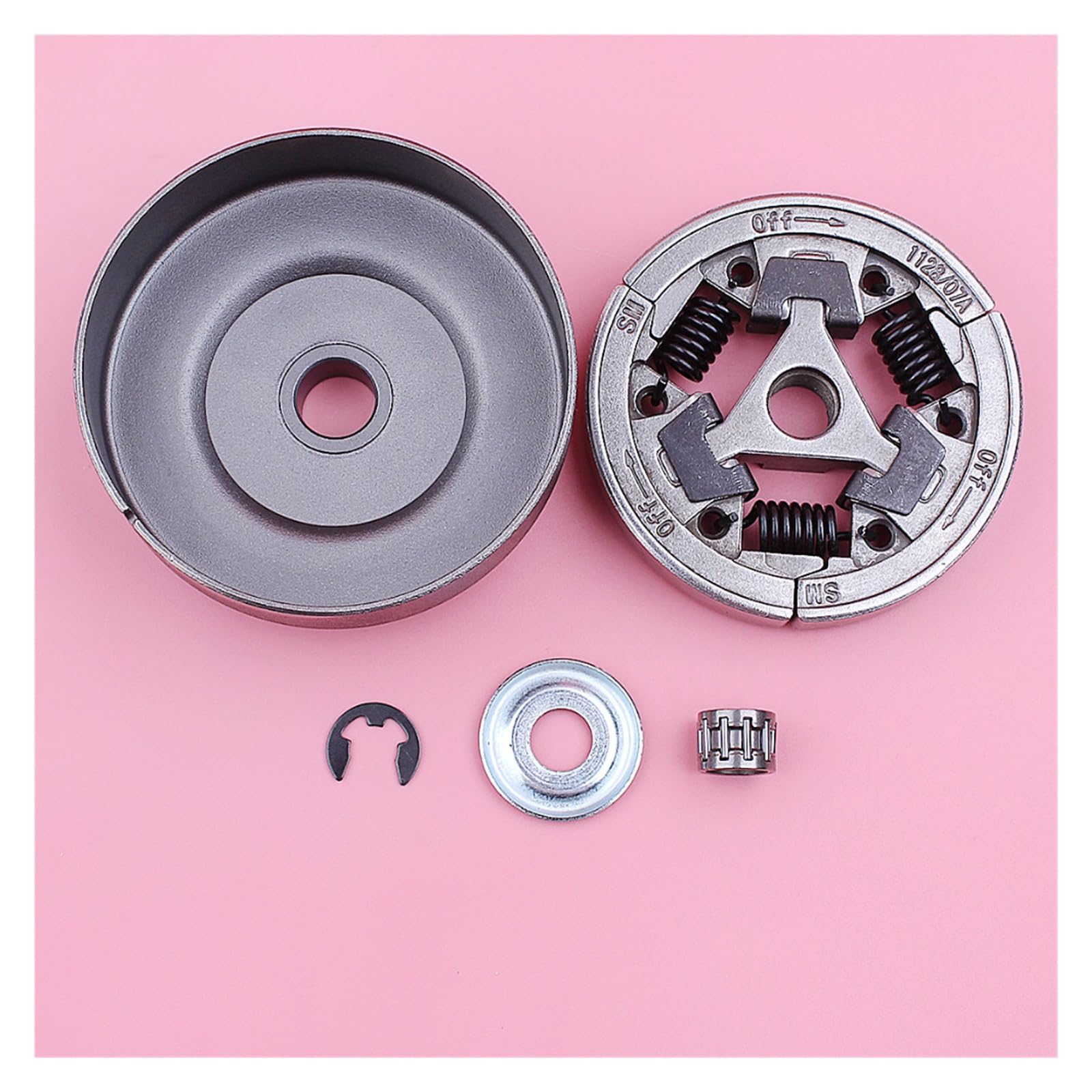 Kit de arandela de cojinete de Aguja de Tambor de Embrague de 7 Dientes de 3/8 for Stihl 036 MS360 MS 360 Repuesto de Motosierra