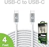 Cable de carga rápida USB-C/PD dual de 60W compatible con ZTE Axon 7 Mini, transferencia de datos de 5Gbps para carga de alta capacidad Power Delivery (blanco) 7