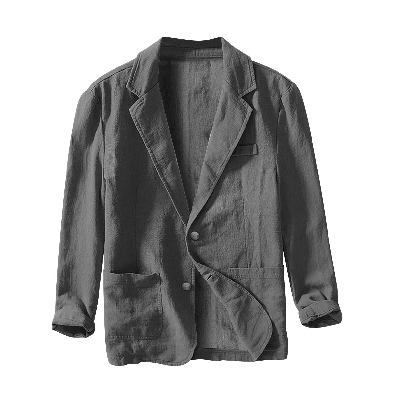 liaddkv _ Linnen colbert voor heren, zomer, lichte blazer, vrije