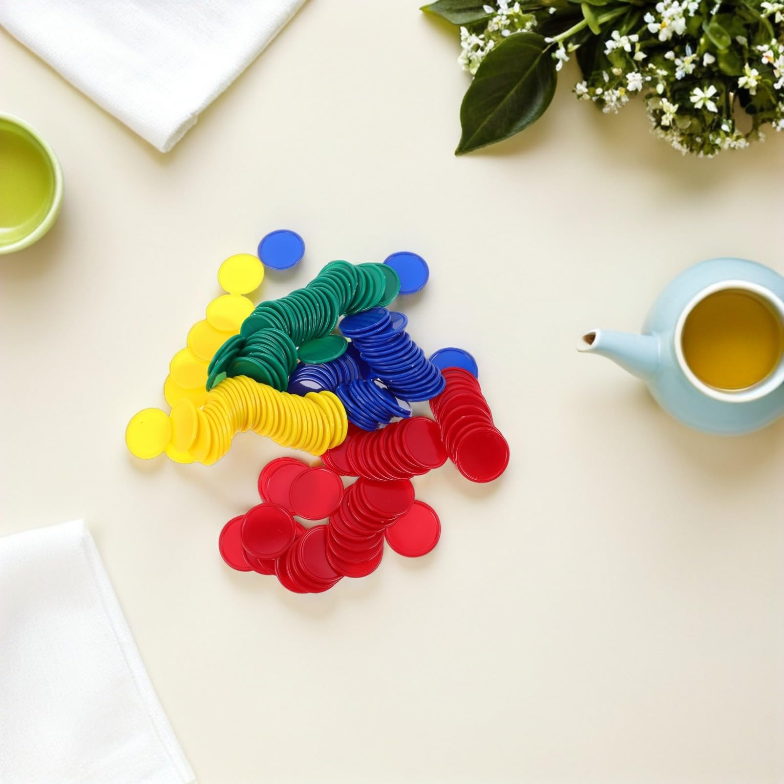 160 Fiches Bingo Colorate in Plastica per Premi Studenti Gettoni Gioco Educativi per Matematica e Incentivi in Classe Dischi Didattici per Apprendimento e Gioco