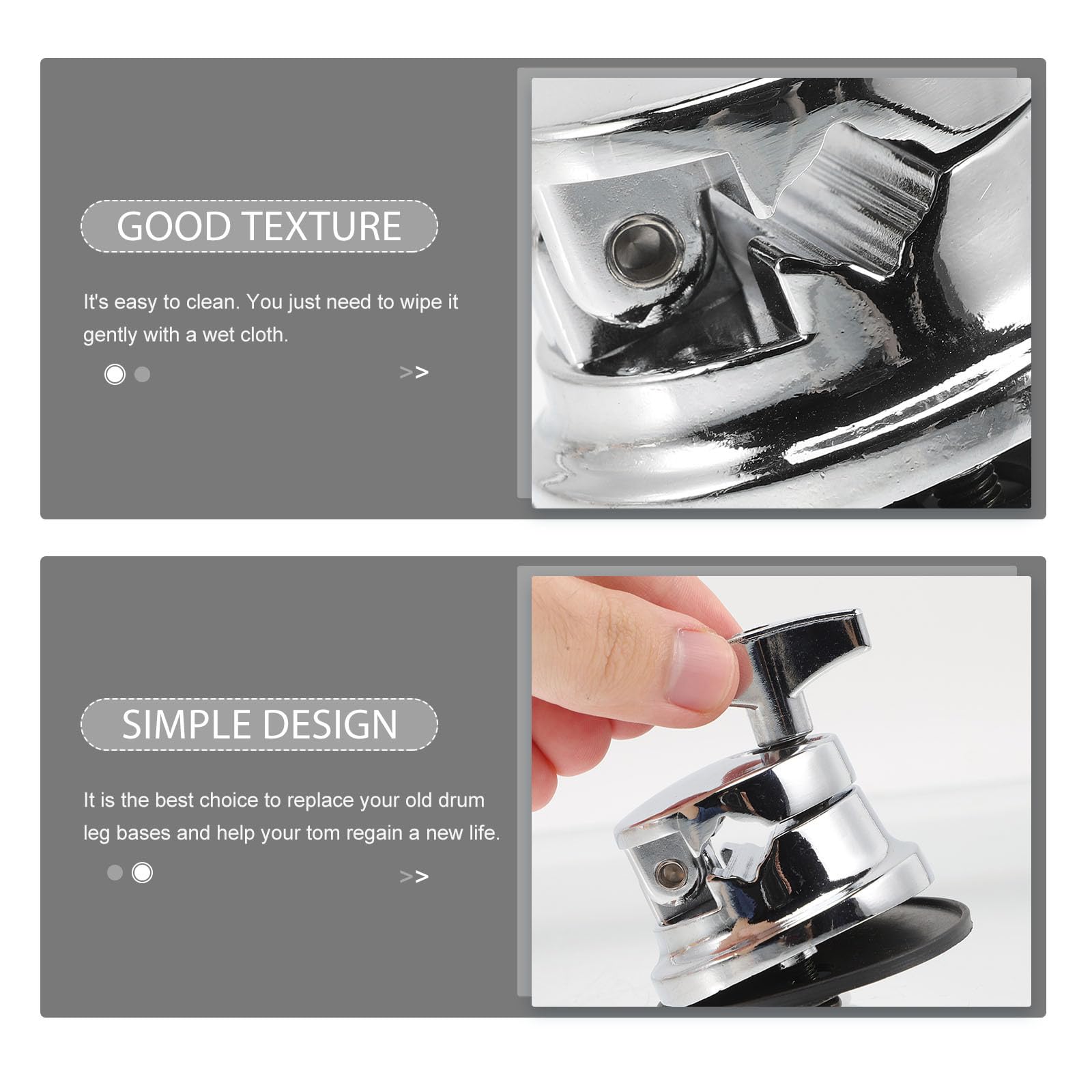 Snapklik.com : Drum Base Hardware Brackets Alloy Drum Set Base Tom ...