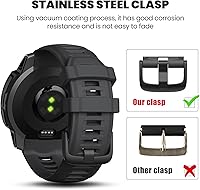 Vista 3 de NotoCity band for Garmin Instinct Garmin Instinct 2 wristband 22mm Soft Silicone Replacement Watch Strap Compatible with Instinct 2 SolarTactical