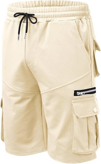 NNGOTD Multi-Pocket Cotton Pants Summer Zipper Casual Overalls Men's Five-Point Men's Pants Rave Mens Shorts Lightweight Chinos for Men UK Sports Shorts Mens Slacks Slim Fit Dress Pants