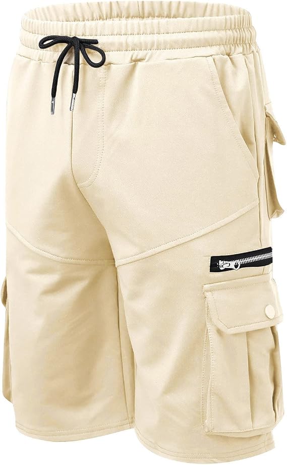 NNGOTD Multi-Pocket Cotton Pants Summer Zipper Casual Overalls Men's Five-Point Men's Pants Rave Mens Shorts Lightweight Chinos for Men UK Sports Shorts Mens Slacks Slim Fit Dress Pants