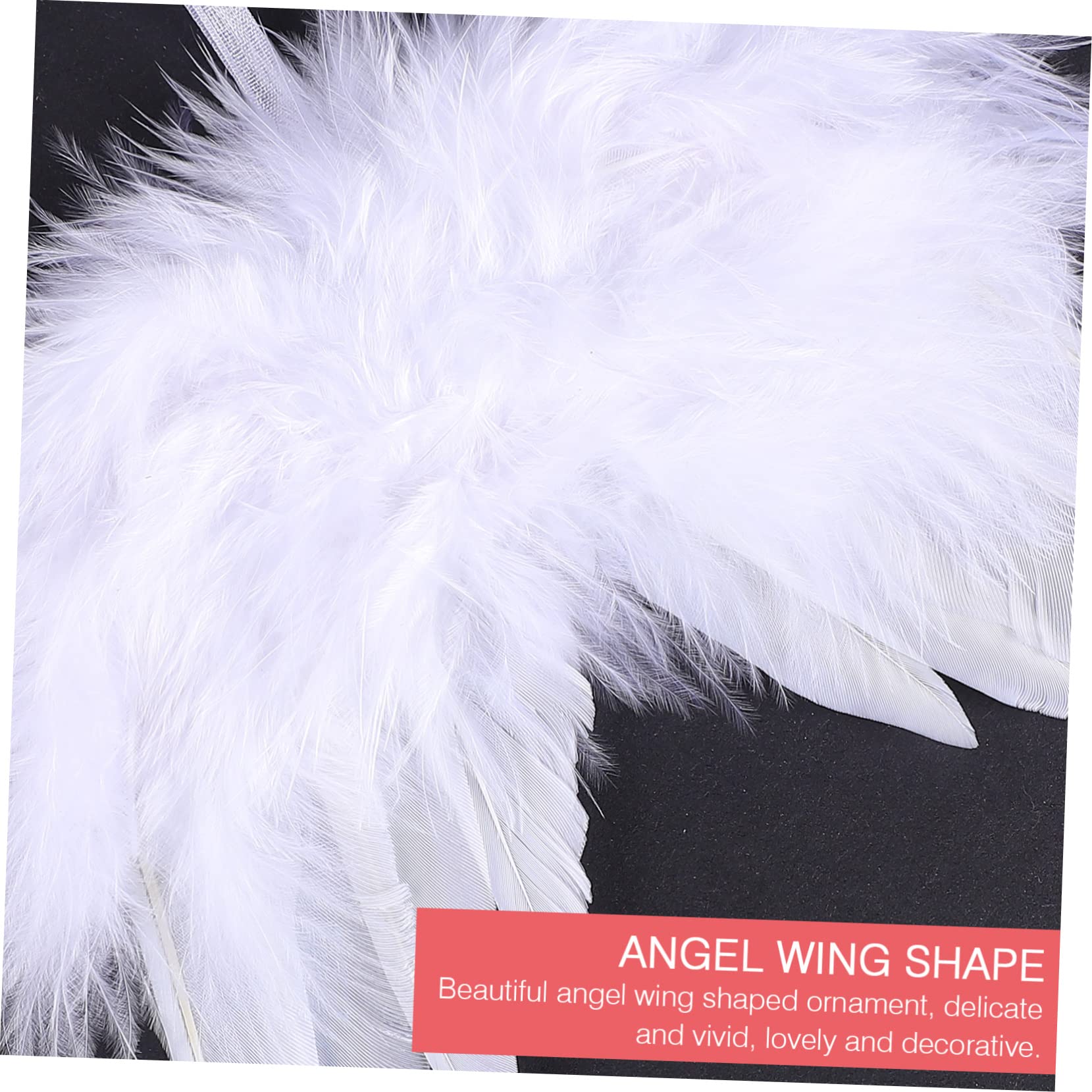 24piezas Colgante Navideño Alas Ángel Decoración Práctica Apariencia Alegre Hogar Jardín