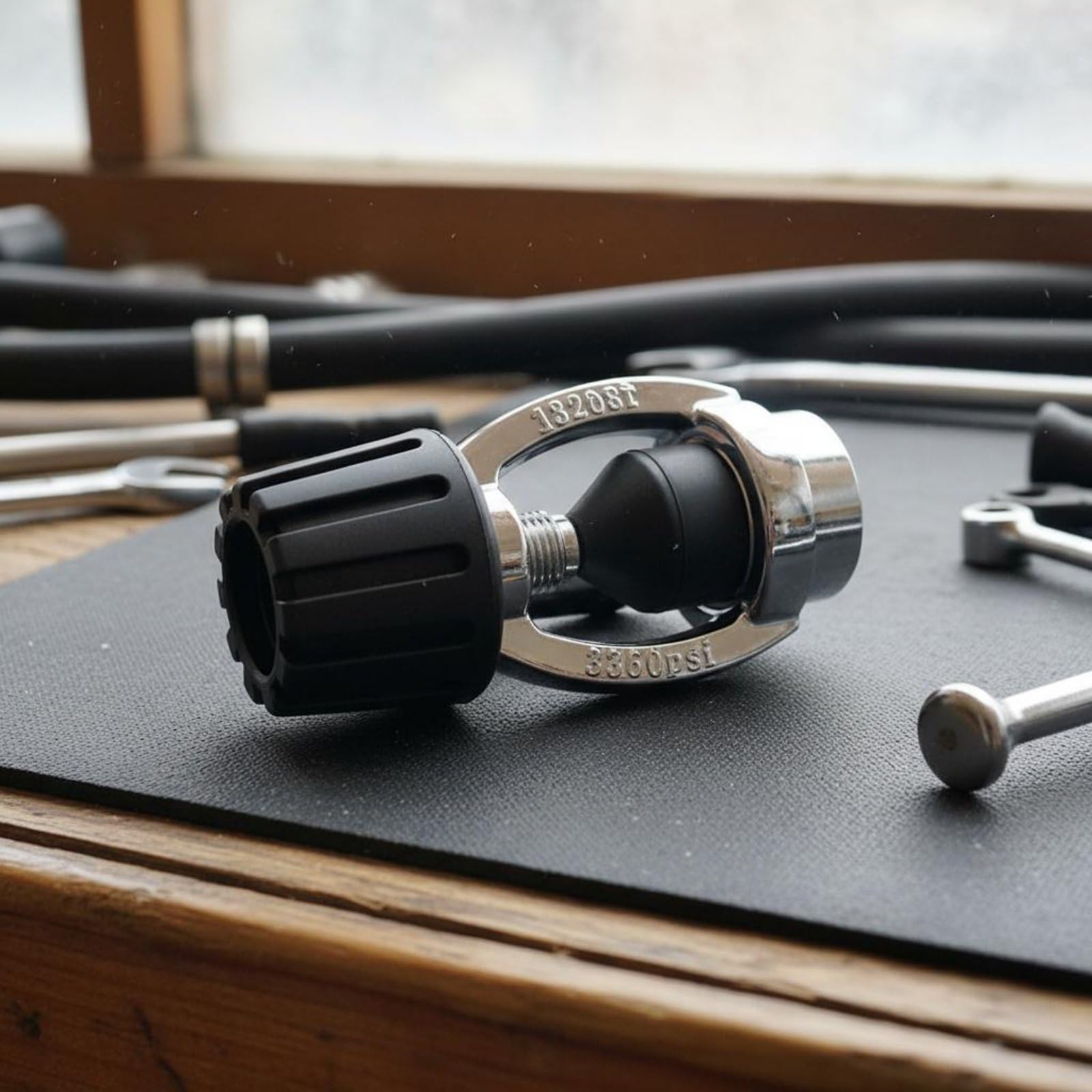 Adattatore Subacqueo Accessorio Erogatore Convertitore Immersione Valvola Ottone Lavorazione Resistente Adatto per Attrezzatura Sub Viaggio E Attività Subacquee, Lucidato A Specchio