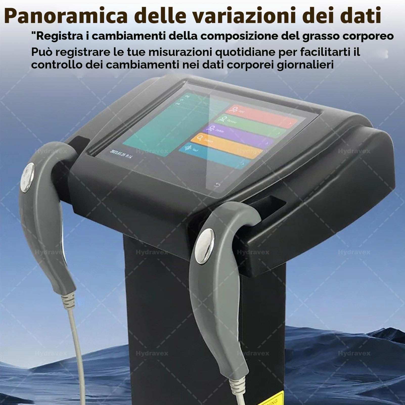 Analizzatore di composizione corporea con stampante, bilancia elettronica a ultrasuoni HD Touch da 8 pollici, misurazione BMI, bilancia digitale per ospedali e farmacie, per monitor di composizione
