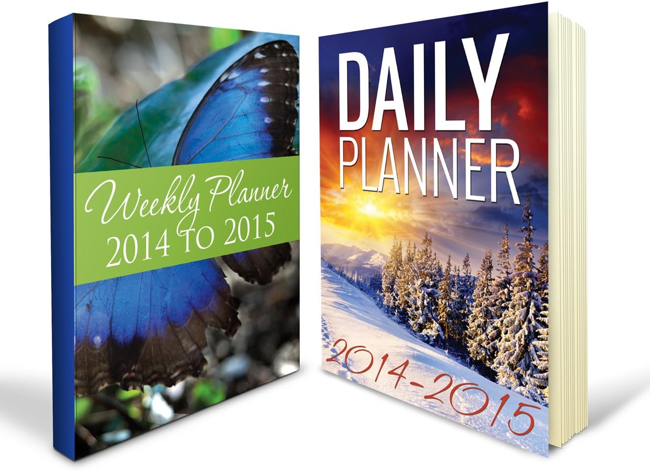 Daily Planner 2014-2015 and Weekly Planner 2014-2015 Bundle Perfect for Planning Ahead of Time for Important Events