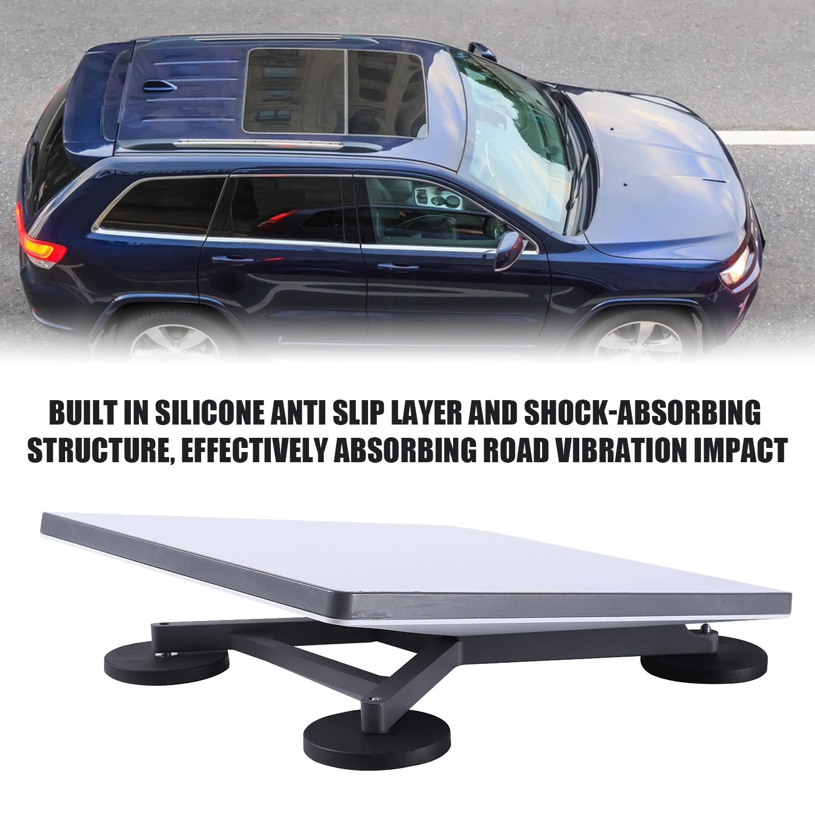 Genérico Soporte para Parabrisas Magnético Ajustable para Techo Solar | Soporte para GPS y Tabletas de Ventana de Coche para Portátil Vehículos Autocaravana Barcos Aviones SUV Viajes y Camping
