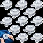 MAKINGTEC Duvet Comforter Clips, Plastic Quilt Clip Prevent Displacement, Quilt Cover Corner Clip Fastener for Duvet Sheet Blankets (12 Pcs)
