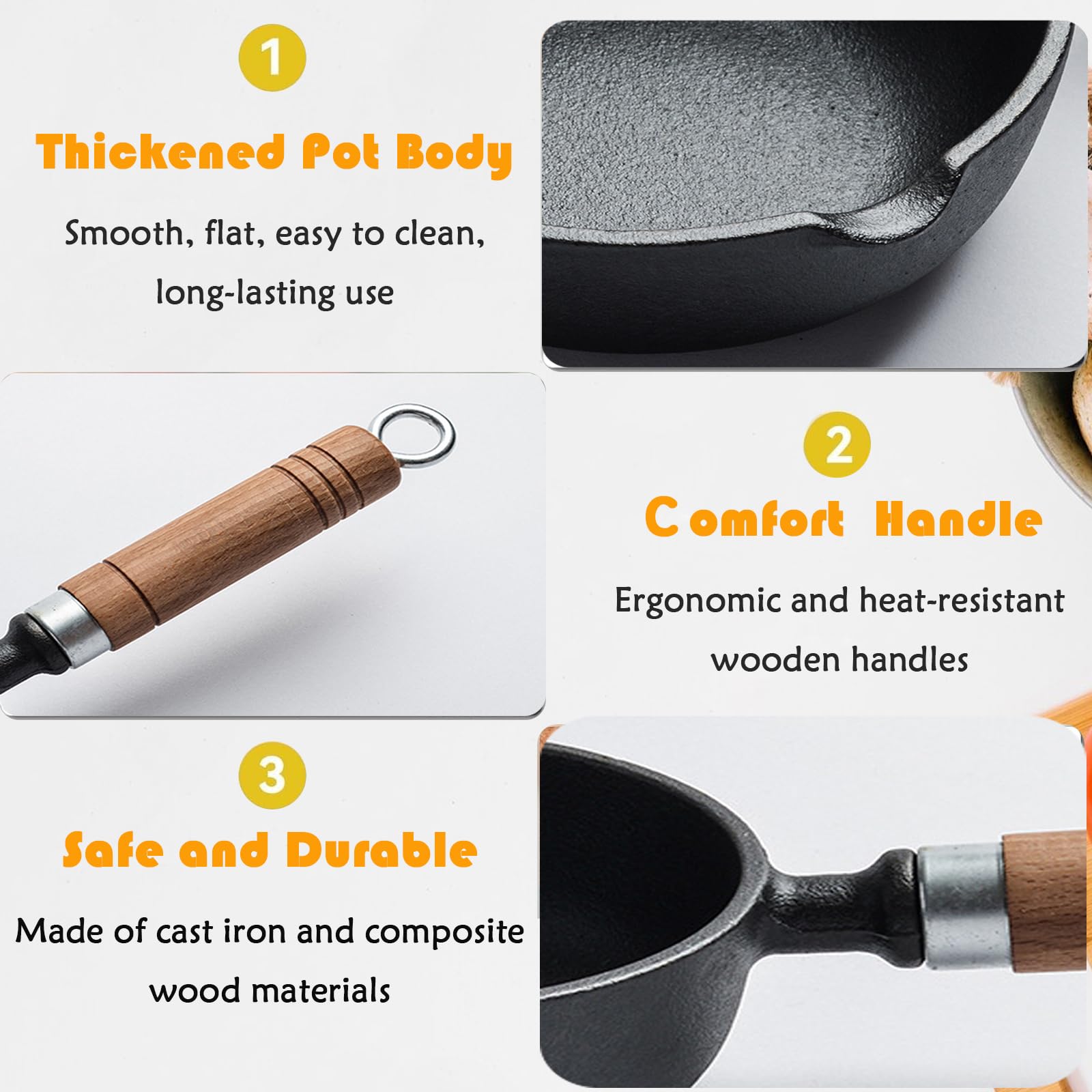 Kleine Pfanne, Ø 11 cm Mini Pfanne Induktion Antihaftbeschichtete Antihaftbeschichtung Omelettpfanne Induktionskochfeld Gaskochfeld für Eiern, Speck, Schinkenscheiben, Steaks, Camping