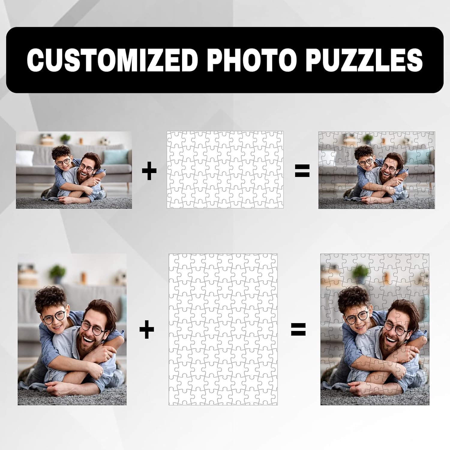 Custom Puzzle Funny Jigsaw Puzzle Personalized Wood Puzzle with Photo Unique Puzzle for Lover Family Friend Kids