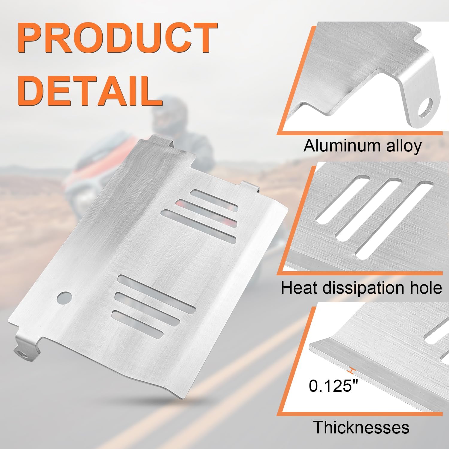 AUFER Lower Engine Base Chassis Protection Guard Skid Plate Cover Compatible With For 2024-Later Touring CVO Road Glide ST FLTRXSTSE FLTRXSE FLTRX CVO Street Glide FLHX FLHXSE Skid Bash Plate