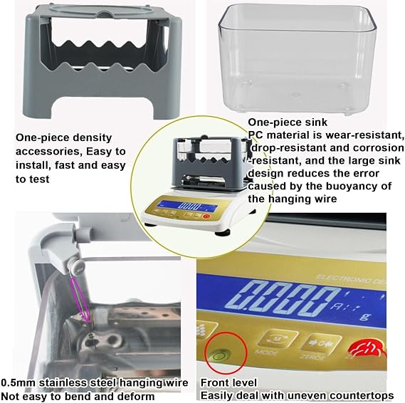Portable Precious Metal Authenticity Tester Testing Machine with Instant Readings 0.01G Precision-MDJ300K