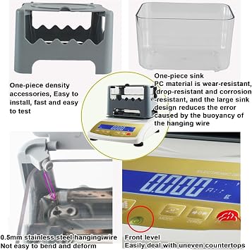 Portable Precious Metal Authenticity Tester Testing Machine with Instant Readings 0.01G Precision-MDJ300K