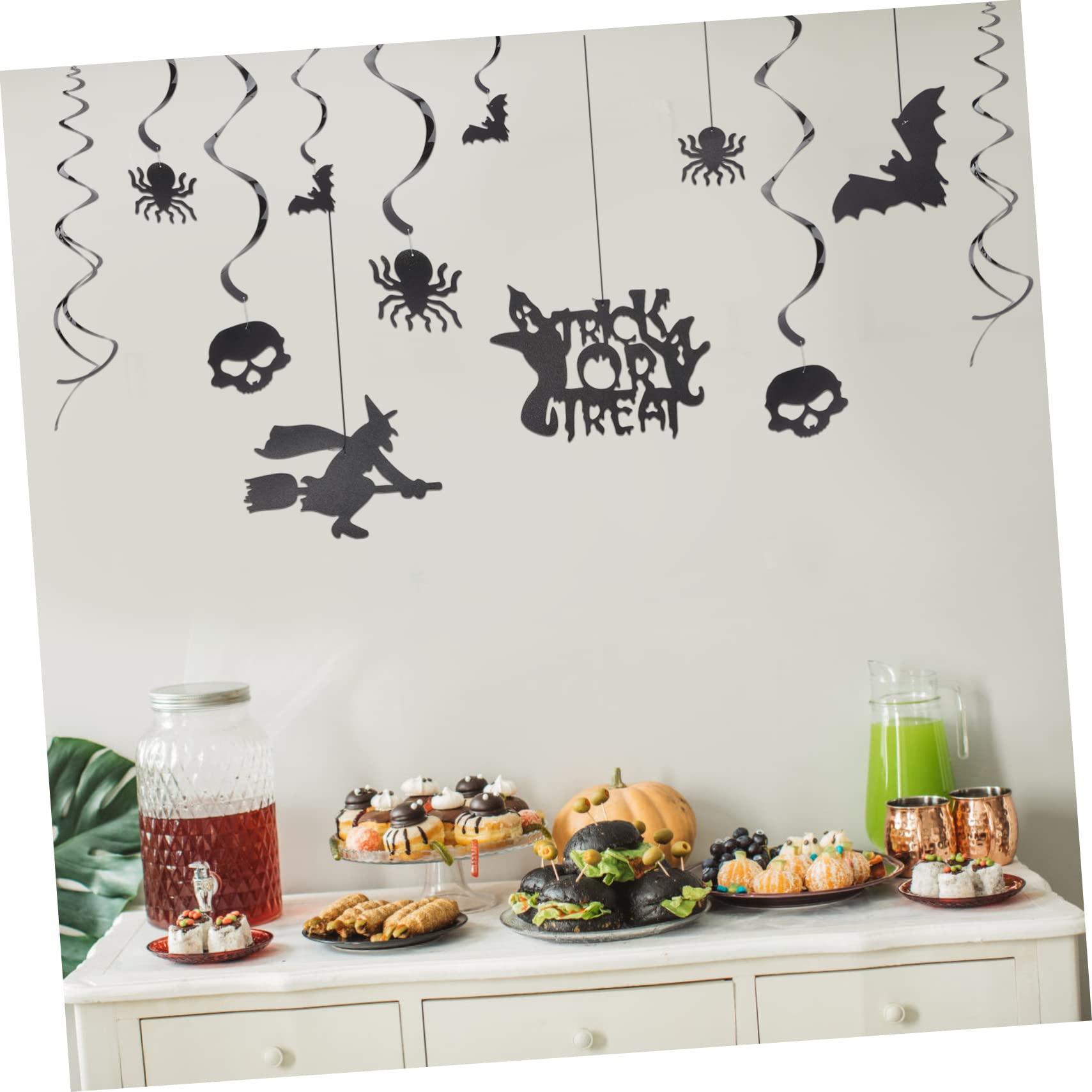 Ciieeo 5 Set di Decorazioni di Halloween A LED Ragnatele Teschi Streghe E Spirali per Decorazioni per Feste