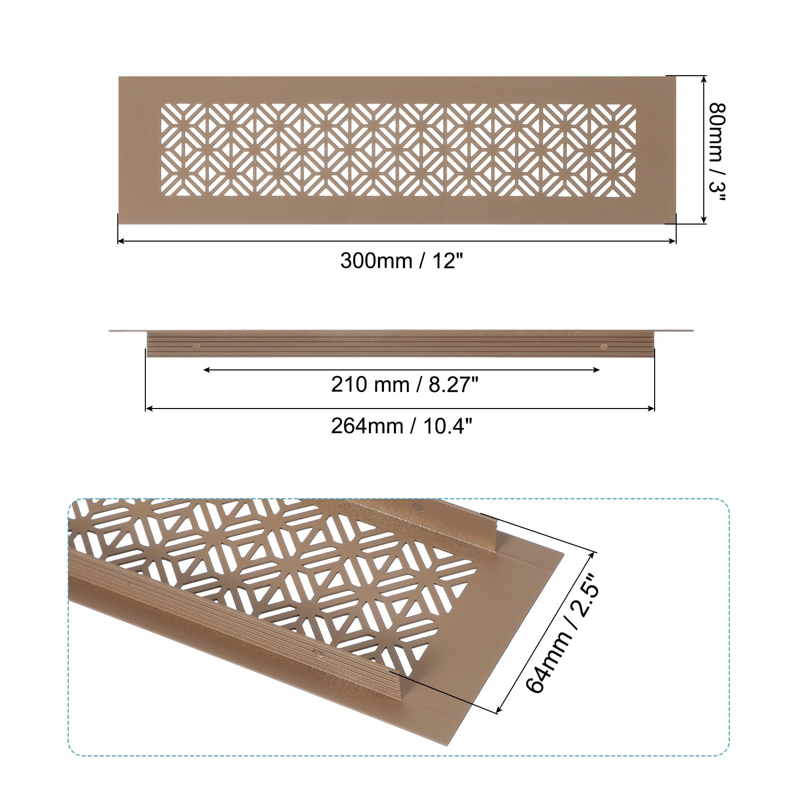 PATIKIL 12 x 3 Inch Door Air Vent Cover - Image 2