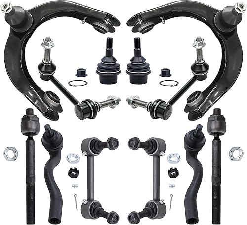 Miniatura 80 de Detroit Axle - Kit de suspensión frontal de 12 piezas para Toyota Corolla 2003 2004 2005 2006 2007 2008, 2 brazos de control inferiores, 2 rótulas