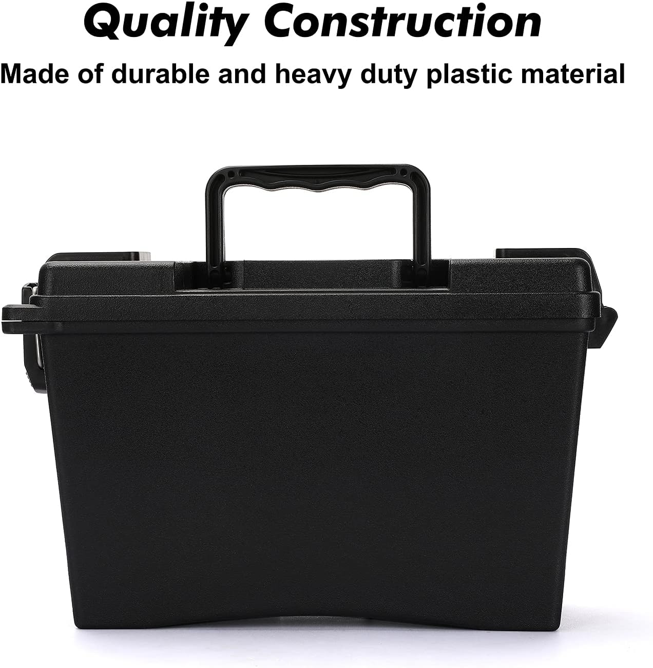 Buy CASOMAN 12Inch Plastic Ammo Box with 3 Locking Options, Stackable