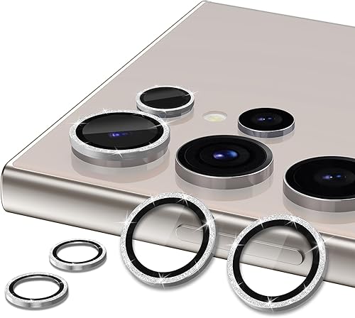 Vista 1305 de para Samsung Galaxy Z Flip 7 Protector de Lente de Cámara, Cubierta de Lente de Vidrio Templado con Anillo de Metal Individual, [Fuerte Adhesión] 1