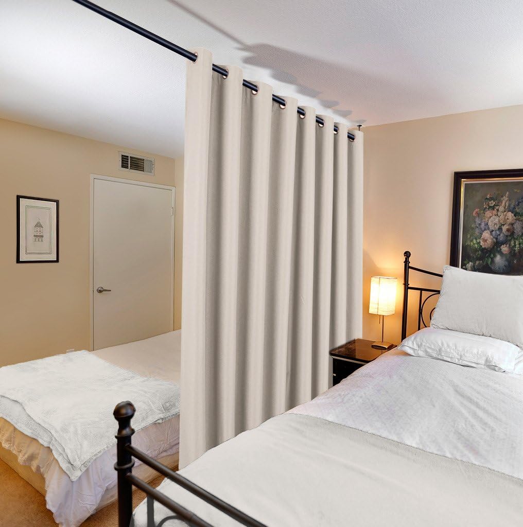 Buy H.VERSAILTEX Room Darkening Linen Curtain for Bedroom / Living Room