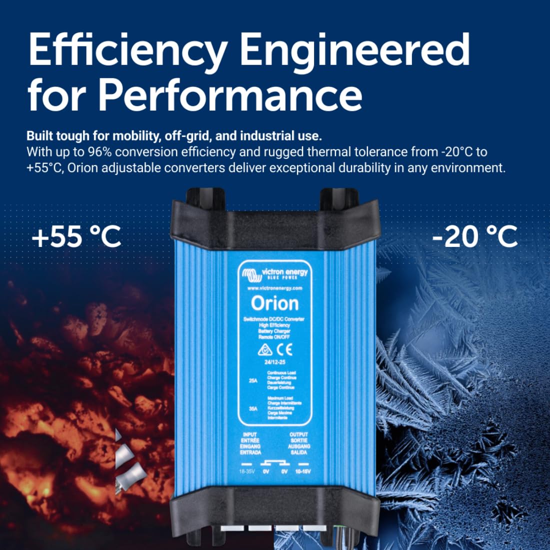 Victron Energy Orion Converter IP20 12/24 Volt 20 Amp DC-DC Niet-geïsoleerd, Hoog Vermogen