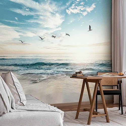 Miniatura 6 de artgeist Mural de pared premium Mar Playa 138 x 101 pulgadas  Papel tapiz no tejido XXL, decoración de pared de forro polar, impresión fotográfica,