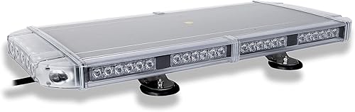 Miniatura 5 de Aviator TIR - barra de luz LED de emergencia de 3 vatios de bajo perfil, soporte magnético para techo de 27 pulgadas, Ambar